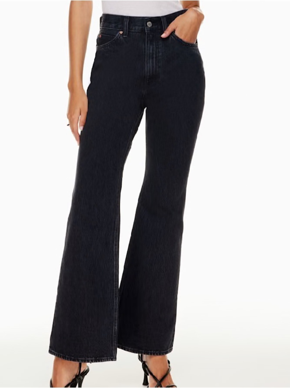 Denim Forum The Marlene '60s High Rise Flare High-rise flared jeans size 24